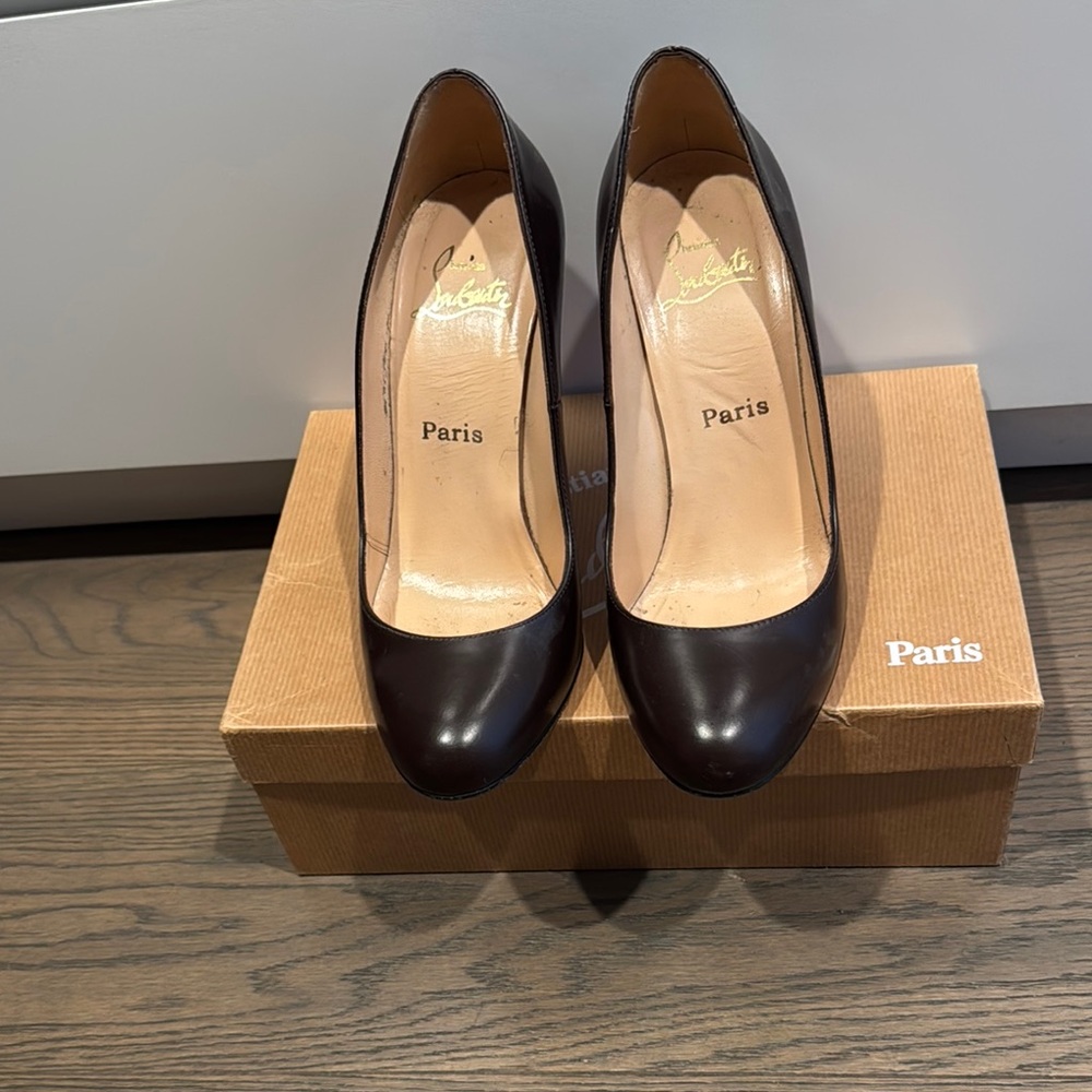 Christian Louboutin Black Patent Leather Heels